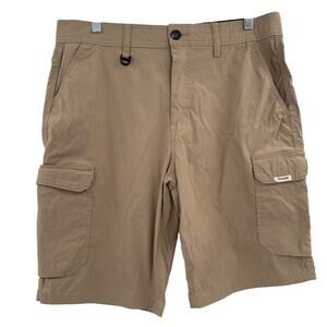 voyager tan khaki shorts size 32 RN#149858